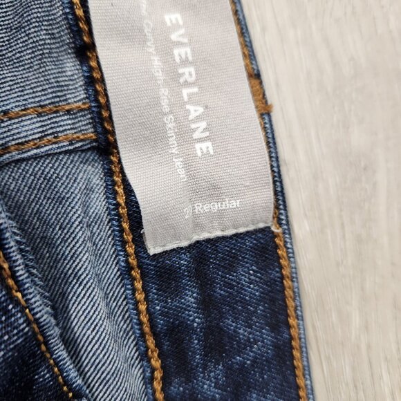 Everlane The Curvy High Rise Skinny Jeans In Blue Women's Size 29 Regular - Picture 10 of 12